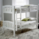 Mya White Bunk Bed Single - Rogey