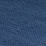 Navy Knitted Large Wool Rug - 120 x 180cm - Rogey