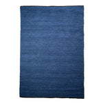 Navy Knitted Large Wool Rug - 120 x 180cm - Rogey