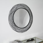 Nest Effect Metal Round Mirror - Rogey