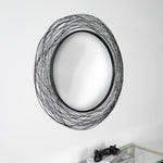 Nest Effect Metal Round Mirror - Rogey