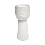 Nico Tall Planter Rustic White H38cm D16cm - Rogey