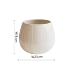 Nova Wax Relief Cream Planter H18cm D23cm - Rogey