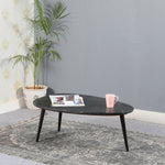 Opal Coffee Table With Black Marble Top & Metal Legs - Rogey