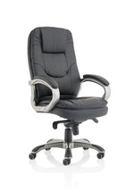 Oscar High Back Black Executive Office Chair with Arms - Rogey