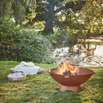 Outdoor Artisan Fire Pit in Black Iron H31Cm W71Cm - Rogey