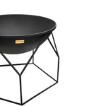 Outdoor Buckingham Fire Pit Black H51Cm W70Cm - Rogey