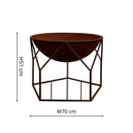 Outdoor Buckingham Fire Pit Rust H51Cm W70Cm - Rogey