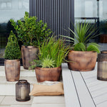 Outdoor Hampton Copper Bowl Planter Set of 2 - Rogey