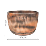 Outdoor Hampton Copper Bowl Planter Set of 2 - Rogey