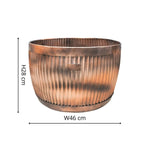 Outdoor Hampton Copper Bowl Planter Set of 2 - Rogey