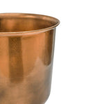 Outdoor Hampton Copper Metal Planter H28Cm W27.5Cm - Rogey