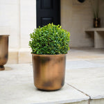 Outdoor Hampton Copper Metal Planter H28Cm W27.5Cm - Rogey