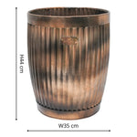 Outdoor Hampton Copper Planter Set of 2 - Rogey