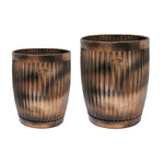 Outdoor Hampton Copper Planter Set of 2 - Rogey