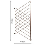 Outdoor Linear Trellis Bronze H100cm W48cm - Rogey