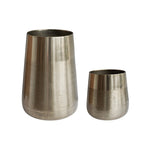 Outdoor Prescot Pewter Planter Set of Two - Rogey