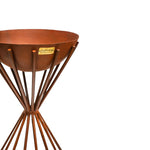 Outdoor Tall Metal Dakota Fire Pit in Rust H65Cm W38Cm - Rogey