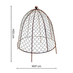 Outdoor Wire Netted Plant Protector Bronze H55cm W47 - Rogey