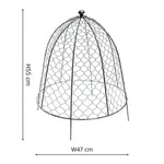 Outdoor Wire Netted Plant Protector Zinc H48cm W36 - Rogey