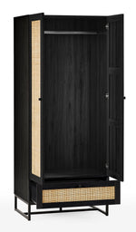 Padstow Wardrobe - Black - Rogey