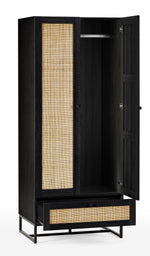 Padstow Wardrobe - Black - Rogey