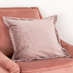 Pink Crushed Velvet Cushion Cover - Rogey