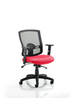 Portland II Medium Mesh Back Task Operator Office Chair with Arms - Rogey