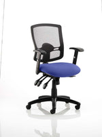 Portland III High Mesh Back Task Operator Office Chair with Arms - Rogey