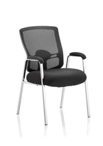 Portland Medium Mesh Back (Straight Leg) Visitor Chair with Arms - Rogey