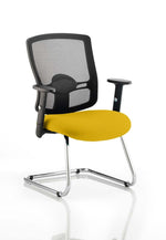 Portland Mesh Back Cantilever Visitor Chair with Arms - Rogey