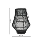 Portofino Curve Wirework Lantern H30cm W23cm - Rogey