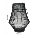 Portofino Curve Wirework Lantern H40cm W31cm - Rogey