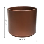 Prague Planter Mocha H24cm D28cm - Rogey