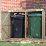 Premium Pressure Treated Double Bin Store - Rogey