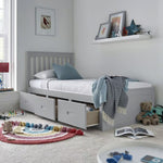 Quest Grey Wooden 3 Drawer Bed Single - Rogey