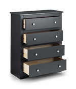 Radley 4 Drawer Chest - Anthracite - Rogey