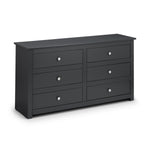 Radley 6 Drawer Chest - Anthracite - Rogey