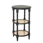 Raffles Black Tall Round Side Table - Rogey