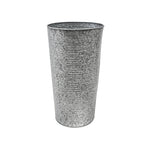 Ribbed Galvanised Vase H50cm - Rogey