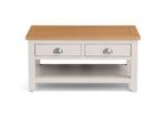 Richmond Coffee Table With 2 Drawers - Grey/Pale Oak - Rogey