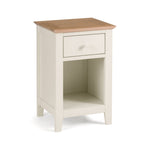 Salerno Shaker Ivory/ Oak 1 Drawer Bedside - Rogey