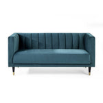 Salma Scalloped Back 2 Seater - Teal - Rogey