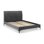 Sanderson Diamond Quilted Velvet Bed 135cm - Rogey