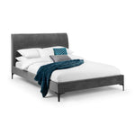 Sanderson Diamond Quilted Velvet Bed 135cm - Rogey