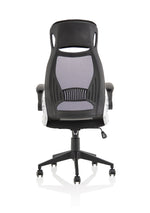 Saturn High Mesh Back Black Executive Office Chair with Arms - Rogey