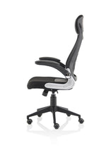 Saturn High Mesh Back Black Executive Office Chair with Arms - Rogey