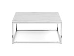 Scala White Marble Top Coffee Table - Rogey