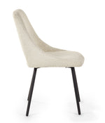 Set Of 2 Iris Boucle Dining Chairs - Ivory - Rogey