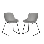 Set Of 2 Rocco Chairs - Light Grey - Rogey